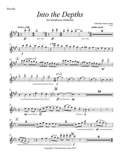 Into the Depths - Instrumental Parts