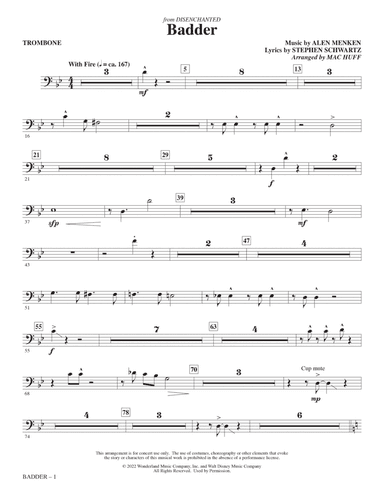 Badder (from Disenchanted) (arr. Mac Huff) - Trombone