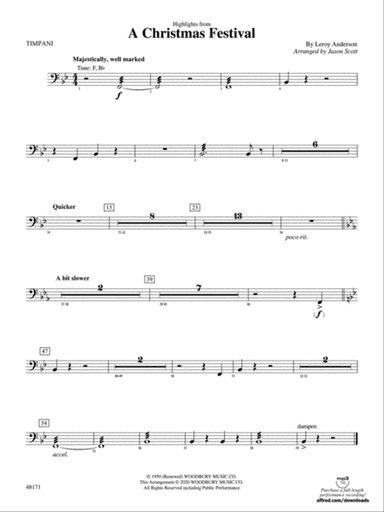 A Christmas Festival: Timpani