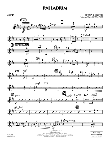Palladium (arr. Mike Tomaro) - Guitar