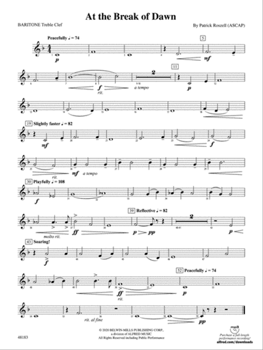 At the Break of Dawn: Baritone T.C.