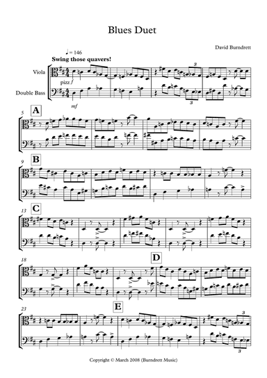 Blues Duet for Viola and Double Bass