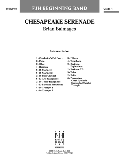 Chesapeake Serenade: Score