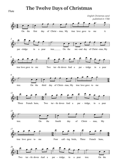 The Twelve Days of Christmas