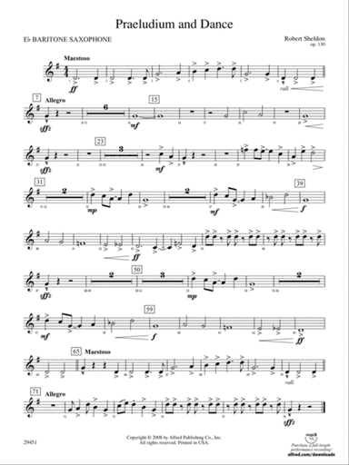 Praeludium and Dance: E-flat Baritone Saxophone