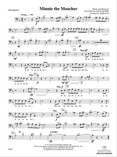Minnie the Moocher: 1st Trombone