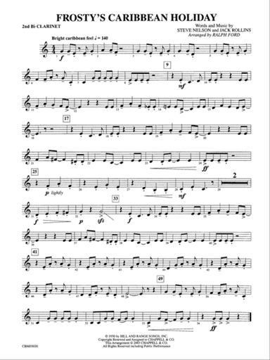 Frosty's Caribbean Holiday: 2nd B-flat Clarinet