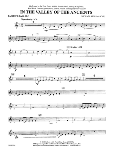 In the Valley of the Ancients: Baritone T.C.