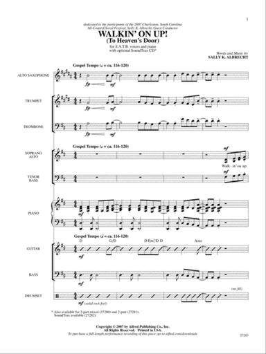 Walkin' On Up (To Heaven's Door): Score