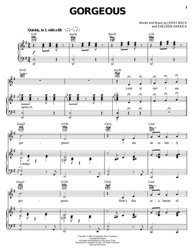 Gorgeous (from The Apple Tree)