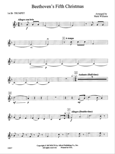 Beethoven's Fifth Christmas: 1st B-flat Trumpet