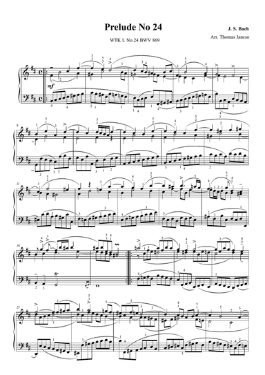 Prelude and Fugue in B Minor, BWV 869