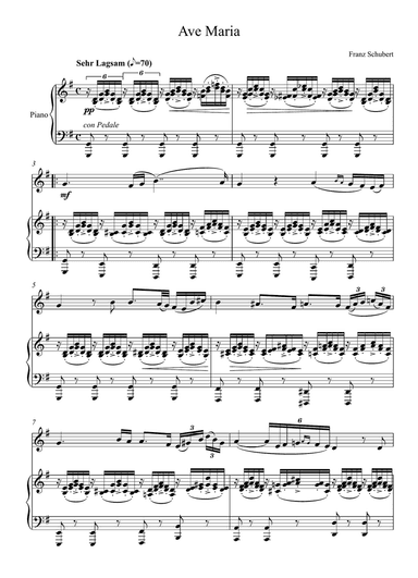 Franz Schubert - Ave Maria (Violin Solo)