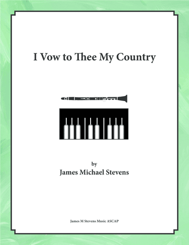 I Vow to Thee My Country - Clarinet & Piano