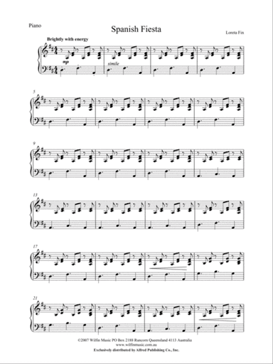Spanish Fiesta: Piano Accompaniment