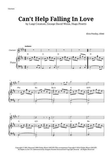 Can't Help Falling In Love