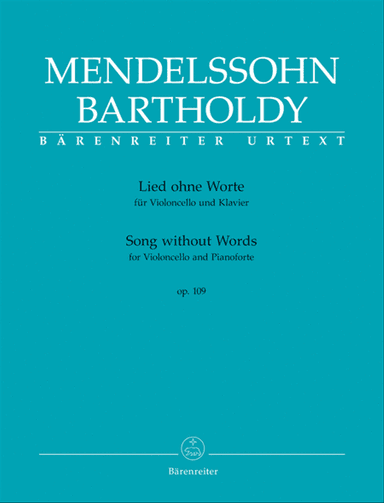 Song without Words for Violoncello and Pianoforte, op. 109