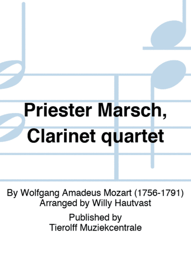 Priester Marsch, Clarinet quartet