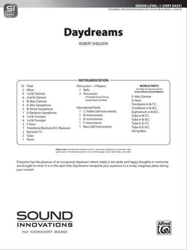 Daydreams: Score