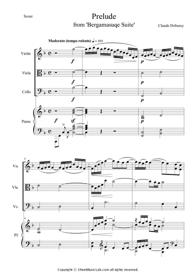 Prelude from Bergamasuqe Suite