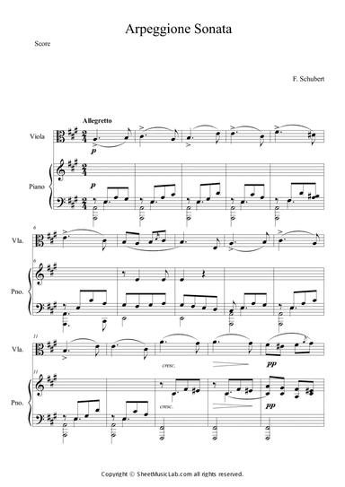 Sonata per Arpeggione, D.821 III. Allegretto