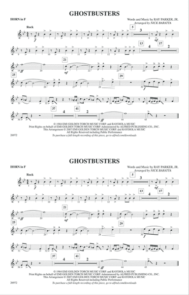 Ghostbusters: 1st F Horn