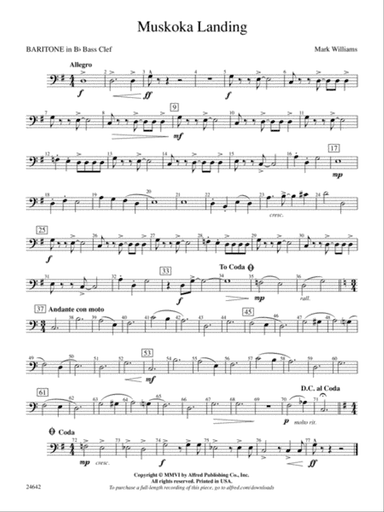 Muskoka Landing: (wp) B-flat Baritone B.C.