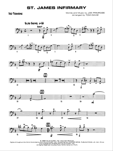 St. James Infirmary: 3rd Trombone