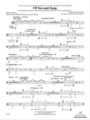 Of Sea and Song: 2nd Percussion