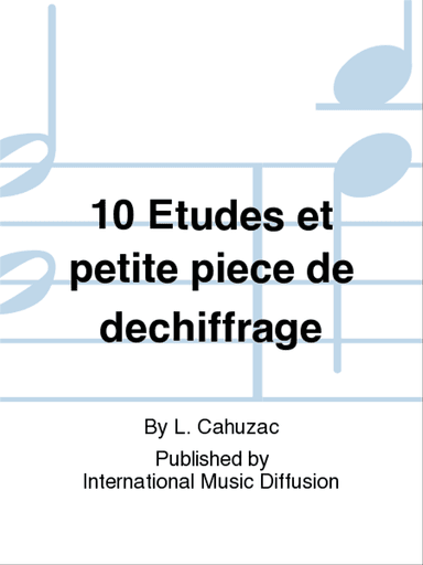 10 Etudes et petite piece de dechiffrage