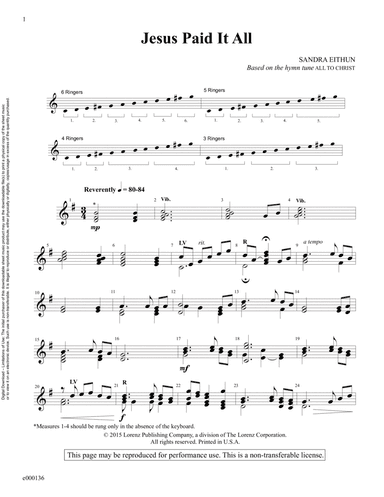 Jesus Paid It All (Reproducible Download)