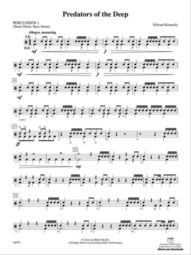 Predators of the Deep: 1st Percussion