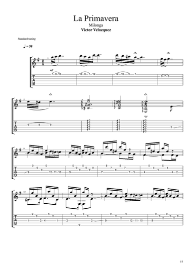 La Primavera (Milonga)