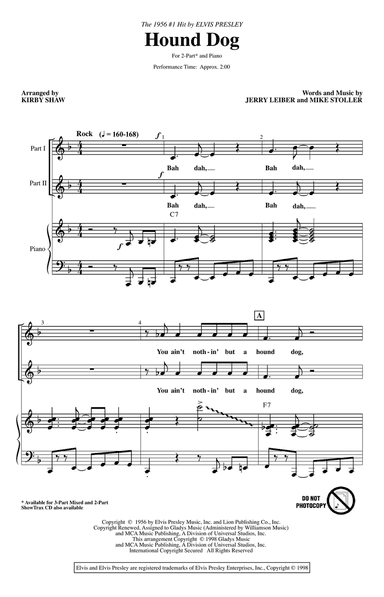 Hound Dog (arr. Kirby Shaw)