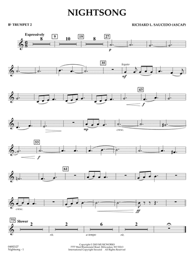 Nightsong - Bb Trumpet 2