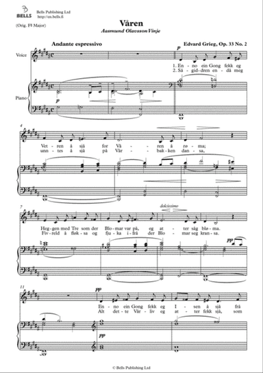 Varen, Op. 33 No. 2 (B Major)