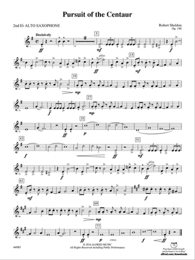 Pursuit of the Centaur: 2nd E-flat Alto Saxophone