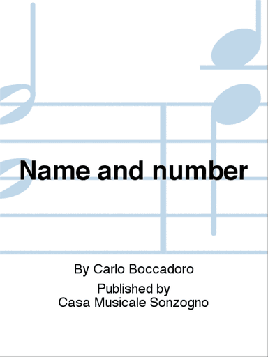 Name and number