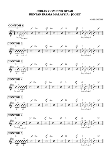 Corak Comping Gitar Rentak Joget