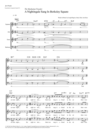 A Nightingale Sang In Berkeley Square