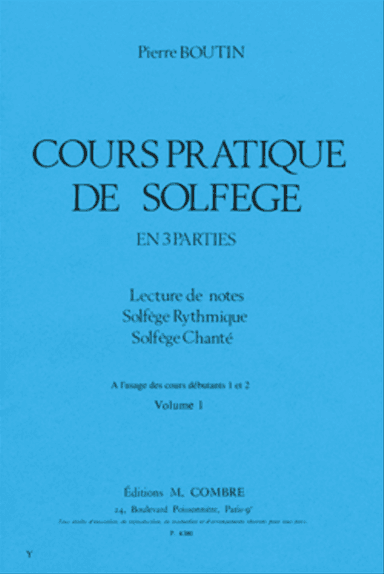 Cours pratique de solfege - Volume 1