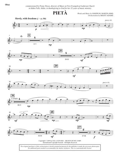 Pietà - Oboe
