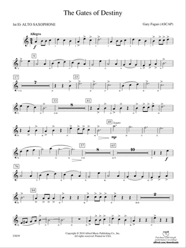 The Gates of Destiny: E-flat Alto Saxophone