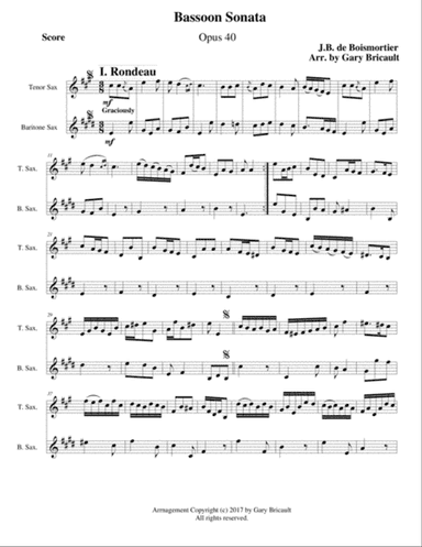 Bassoon Sonata - Opus 40