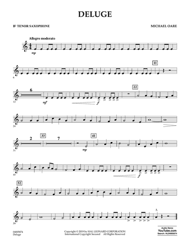 Deluge - Bb Tenor Saxophone