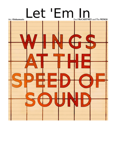 Let 'em In - Score Only