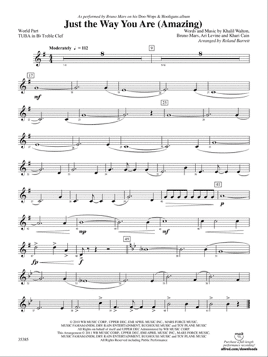 Just the Way You Are (Amazing): (wp) B-flat Tuba T.C.