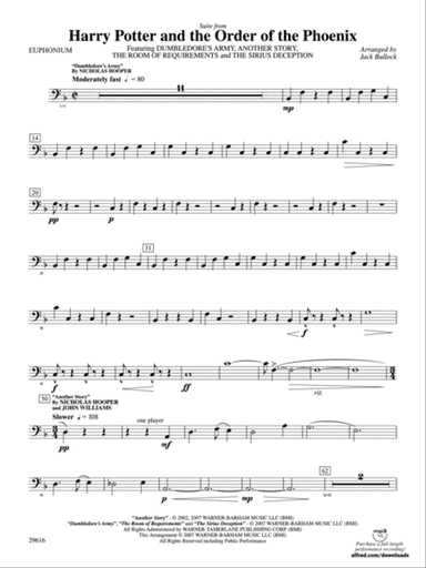 Harry Potter and the Order of the Phoenix, Suite from: Baritone B.C.