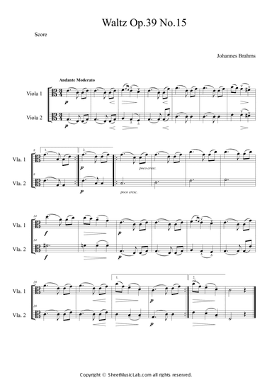 Waltz op.39 no.15 Easy Version in C