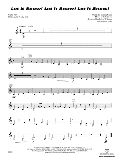 Let It Snow! Let It Snow! Let It Snow!: (wp) E-flat Tuba T.C.